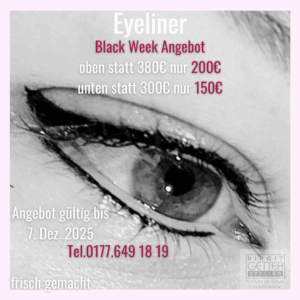 Black Week Angebot Eyeliner Permanentmakeup